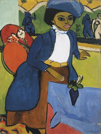 Portræt af en kvinde af Ernst Ludwig Kirchner